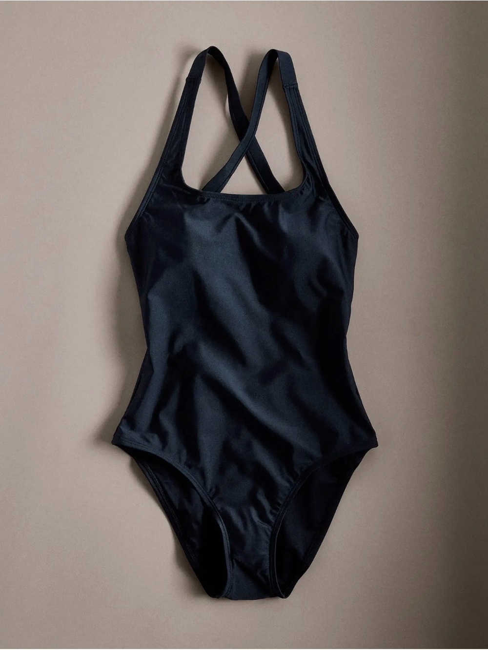 Italian cross back one piece swim suit